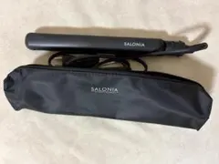 SALONIA ストレートヘアアイロン(耐熱ケース付き)
