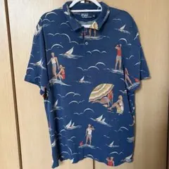 Polo by Ralph Lauren サーフ柄ポロシャツ　XL