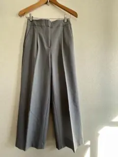 PLST グレー ウォームリザーブワイドパンツ M