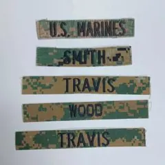 U.S MARINES ミリタリーワッペン ネームテープ 5枚 未使用のサムネイル