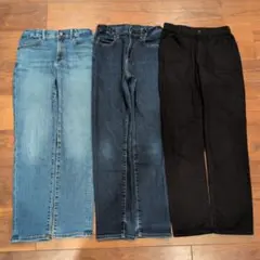 ウルトラストレッチデニムスリムフィットパンツ　150　まとめ売り