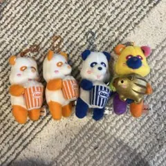 AAA え〜パンダ　キーホルダー　オレンジ　ブルー　青　カラフル　レア