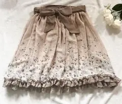 ✨axes femme アクシーズファム 花柄 フリルスカート Mサイズ✨
