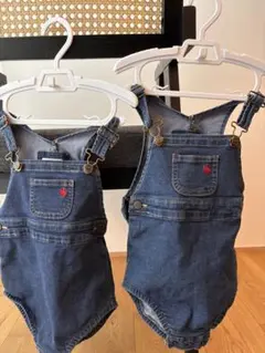 POLO ベビー デニム オーバーオール2枚セット 双子のサムネイル