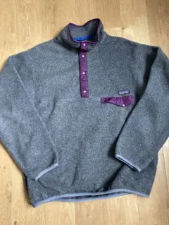 L 90s patagonia シンチラスナップt グレー　ジャマイカ製