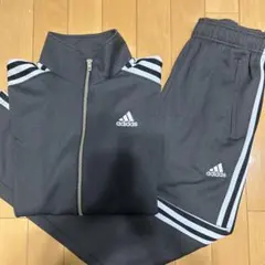 メンズ　adidas ジャージ上下セット　グレージャージ　スポーツジャージ