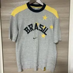 Nike 90Sブラジル代表 ワールドカップTシャツ グレー/イエローMサイズ