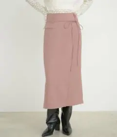 VIS 美easyラップ風リボンベルトスカート