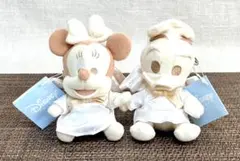 Disney ベビーエンジェル　ミニー＆ドナルドダック　ぬいぐるみ　２個セットのサムネイル