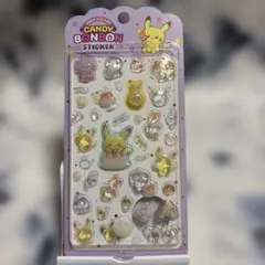 ポケモン キャンディボンボンステッカー ポケピース パープル 韓国 3D 立体