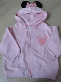 H&M キッズ パーカー ミニーマウス ピンク 100cm