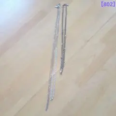 ２連ネックレス　シルバー系