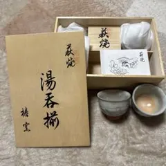 湯飲み 5個セット 和風デザイン 木箱入り