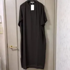 「専用出品」 ビューティーアンドユース ダークブラウン 半袖カットソーワンピース