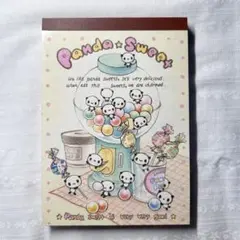 クーリア メモ帳 Panda☆Sweet 平成 レトロ