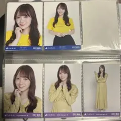 乃木坂46 生写真 Tシャツ 期別カラーワンピース　5枚　田村真佑