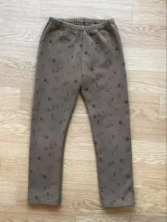 UNIQLO 家の柄 カーキ　レギンス　110cm 美品✨