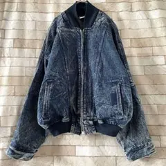 ボンバージャケット デニム