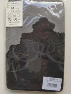 新品　バラ柄デザインタイツ M～Lサイズ　ブラック