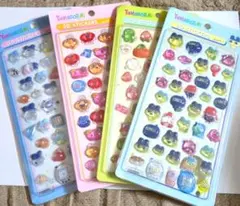 売り尽くしsale！ ①たまごっち　3Dステッカー　4枚　4種　ボンドロ風