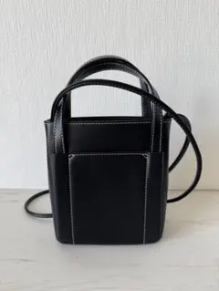 ミニスクエアステッチショルダーバッグ