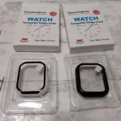 Apple Watch 41mm ケース 2個 ガラスフィルム一体型 耐衝撃
