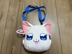 わんだふるぷりきゅあ ストラップ付き　顔型ぬいぐるみ ポーチ 猫屋敷ユキ