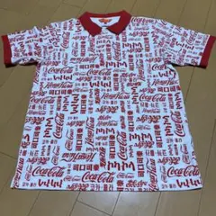 希少・非売品】コカ・コーラ 公式企業ユニフォーム ポロシャツ 赤 白 L