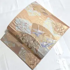 B5◆着物くつろぎ 唐織 季節の花々 金糸 六通 正絹 フォーマルな袋帯 A◇着物くつろぎ 鳳凰に唐草唐花 金糸 引箔 六通 正絹 フォーマルな