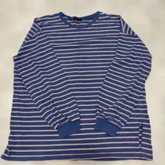 Tip Top ボーダー 長袖カットソー ブルー レディース