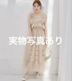 ミシェルマカロン ケープリボンワンピース フリーサイズ - メルカリ