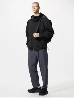 ユニクロ ウルトラストレッチパンツ ダークグレー L 2025 475598