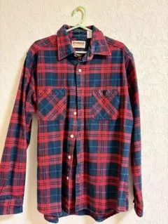 CAMCO 長袖ネルシャツ 赤・青・緑チェック