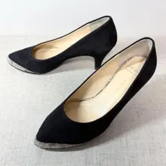 極美品★with width ウィズウィズ パンプス パイソン柄 幅広 2E