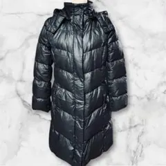 ユニクロ　黒　ダウンジャケット　フーデッドダウンコート　Lサイズ　UNIQLO