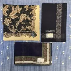新品未使用★ブランドハンカチ3枚セット