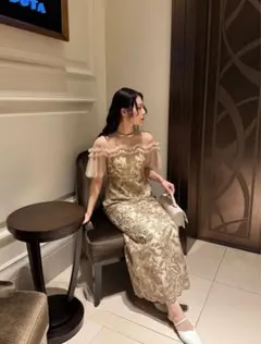 LE’RURE Paisley wave design dress