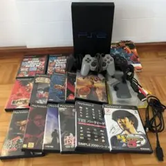 プレイステーション2 本体セット ジャンク品 ソフト13本コントローラー3個