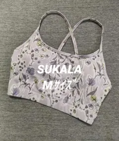 ㉙【美品】SUKALA スカーラ LAVA ブラトップ 花柄 M ライラック