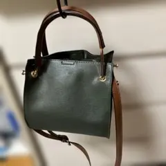ダークグリーン バケットバッグ　1週間使用した美品