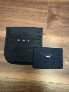 familiar ネイビー 移動ポケット＆ティッシュケースセット