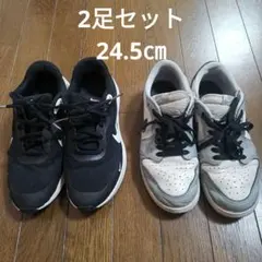 ナイキ2足セットエアジョーダン1LOWOG とレボリューション 7　24.5㎝