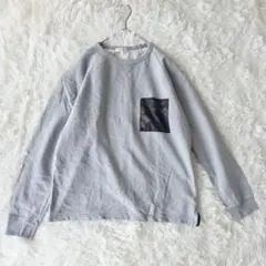 グローバルワーク　トレーナー　スウェット　綿100%　グレー　ポケット　Ｌ