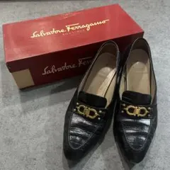 Salvatore Ferragamo フェラガモ ローファー 7C ブラックのサムネイル