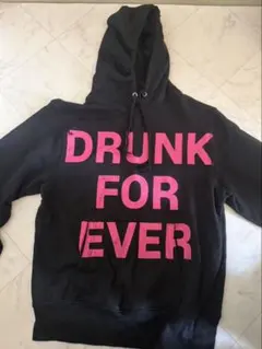 i.m.holic drunk for ever S パーカー 黒 fti