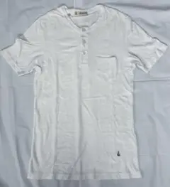 GUY ROVER パイル地 ヘンリーネック Tシャツ ホワイト Mのサムネイル