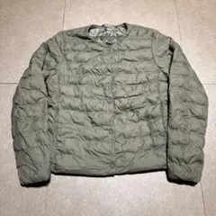 Uniqlo pufftech キルティングジャケット　カーキ　レディース　S