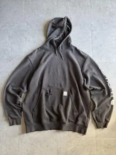 9*3様 carhartt パーカー 襤褸 フェード ブラック L メキシコ製