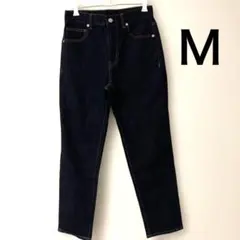 GU スリムテーパードアンクルジーンズ ネイビー Ｍ