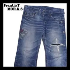 FranCisT_MOR.K.S ラメ スワロフスキー ジーンズ size3 - メルカリ